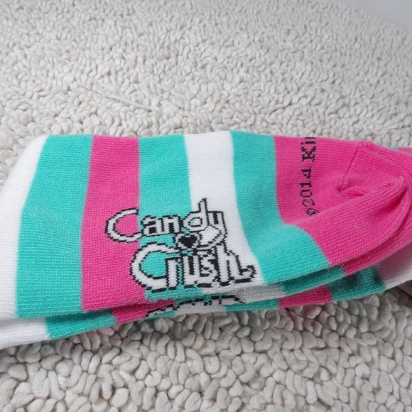 Stripped Pattern Above Knee Socks Candy Crush - Picture 3 of 4